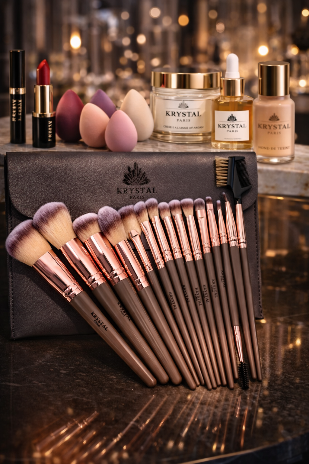 Set pinceau PRO Krystal Paris 15 Pieces